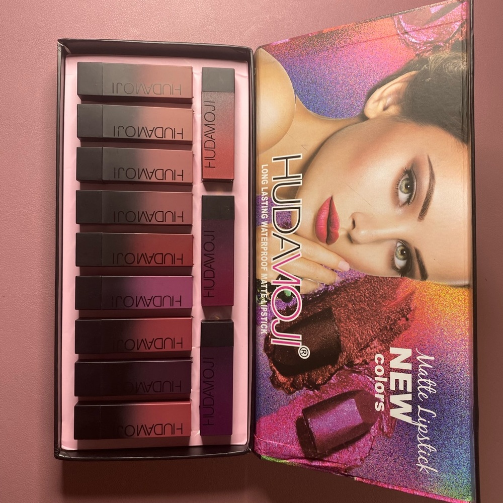 12 pc HudaMoji Lipstick set